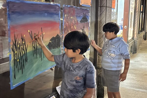 PHOTOS: Halloween window decorating