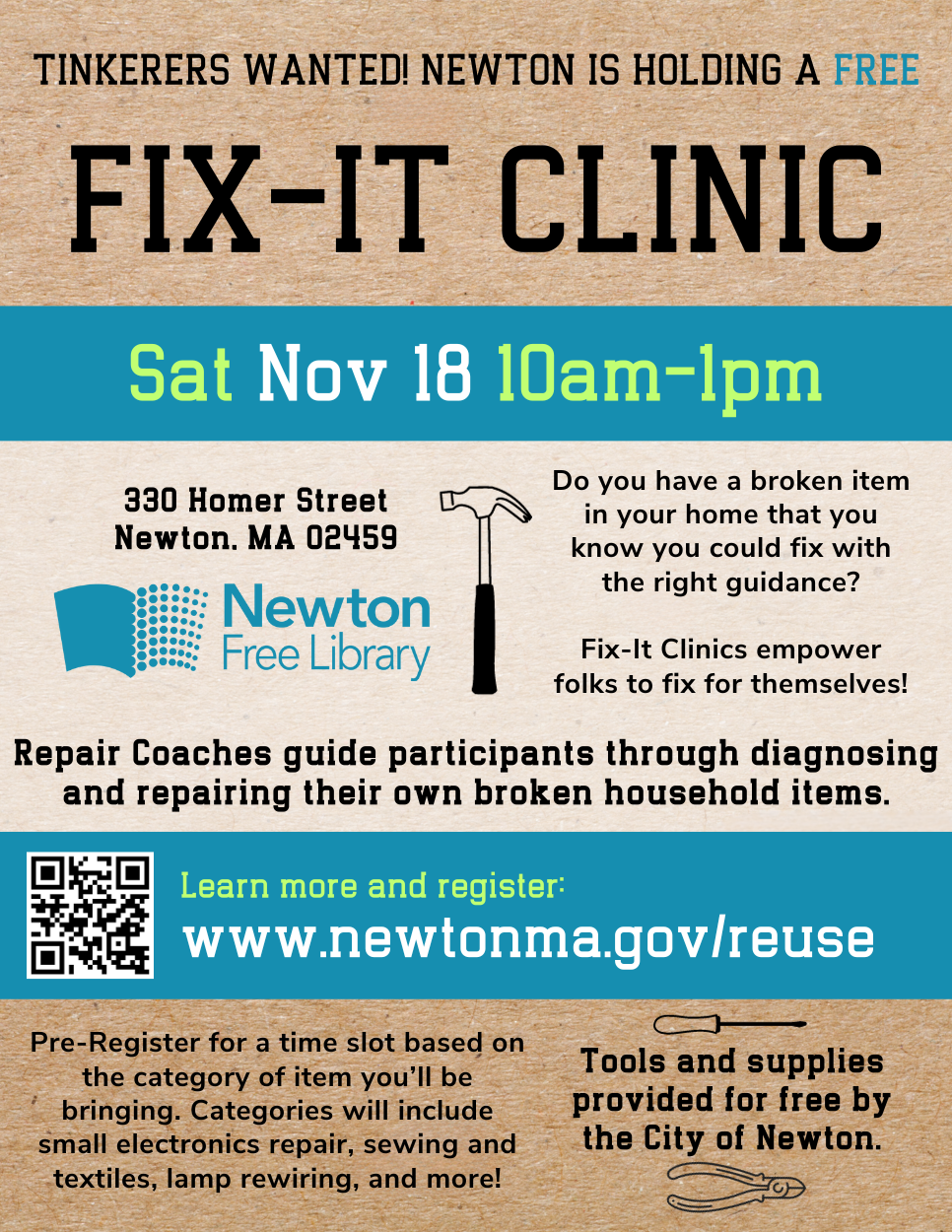 Fix It Clinic: You Can Do It!