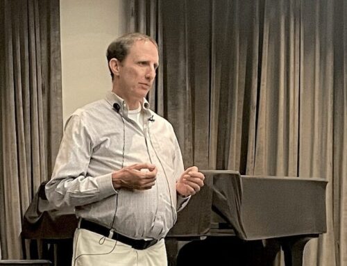 Author Sam Farmer shares how autism and ableism inspire his work at Newton Library talk