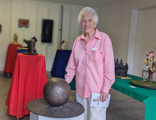Newton sculptor Nancy Schon has gone from ducklings to dissent in the Era of Trump