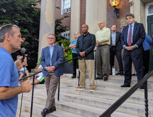 ‘Pound of Flesh’: Nonantum neighbors demonstrate at City Hall, showing no signs of backing down