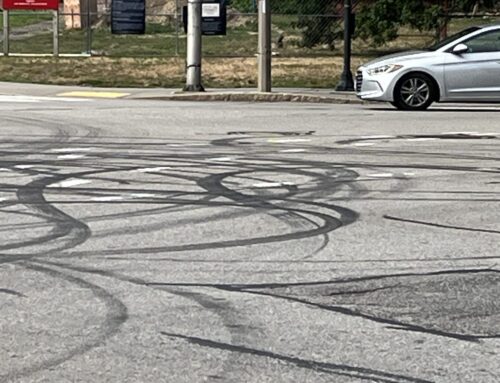 Fast and Furious: Newton Centre roadways bear the scars of a bizarre street racing scene