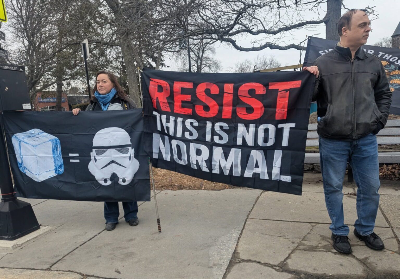 At anti-ICE protest, Laredo vows to fight fascism, keep Newton a ...