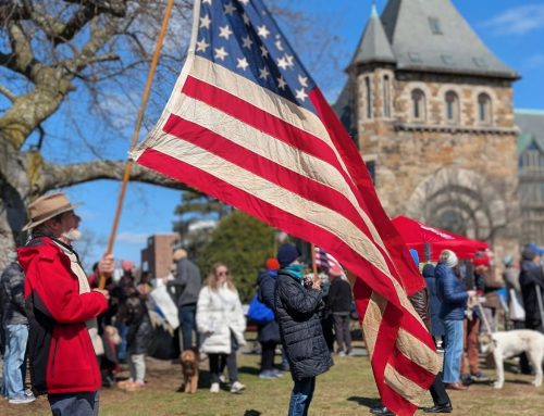 ‘No Kings’ sees massive turnout on Newton Centre Green