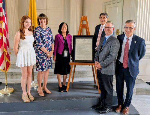 State reps gift city Declaration of Independence replica